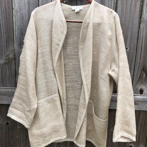 Vintage Joseph Abboud Linen Mesh Cardigan